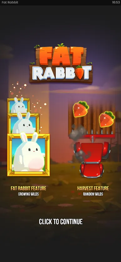 Game splash screen