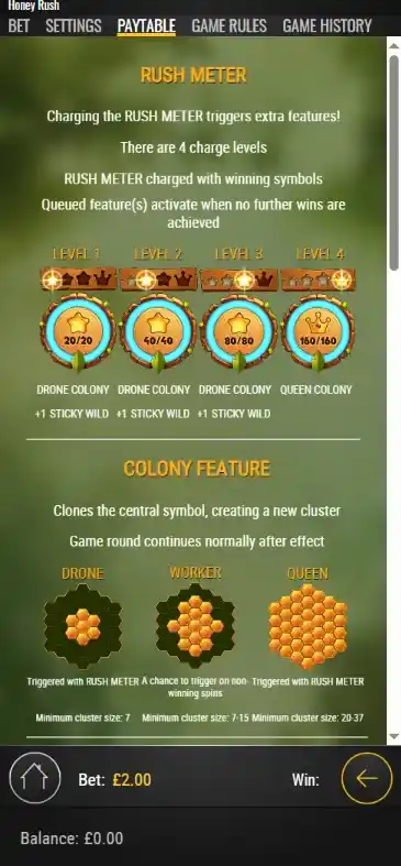 Information of game