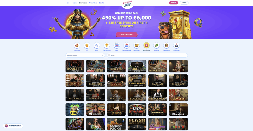 Live Casino Joy
