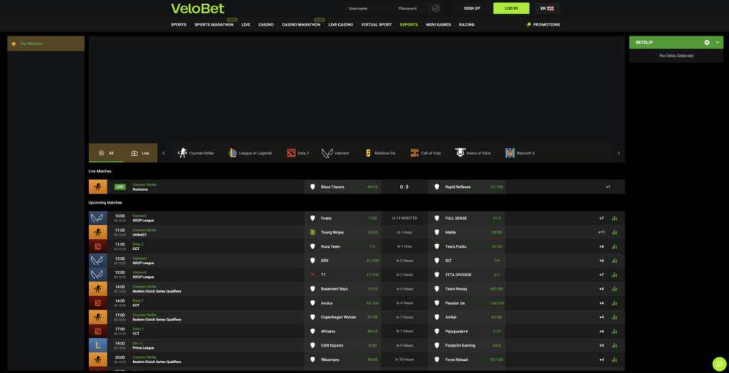 Sports Betting Velobet