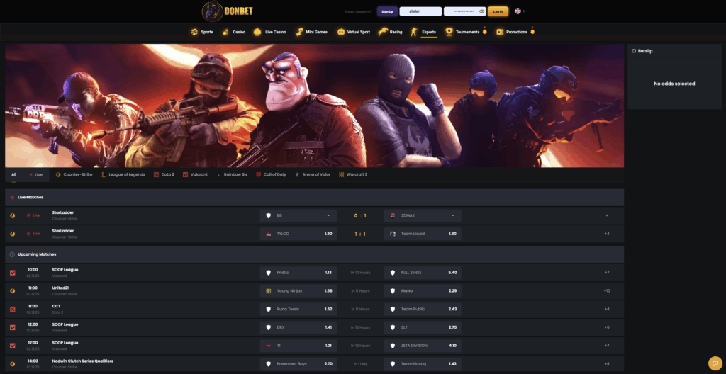 online betting donbet